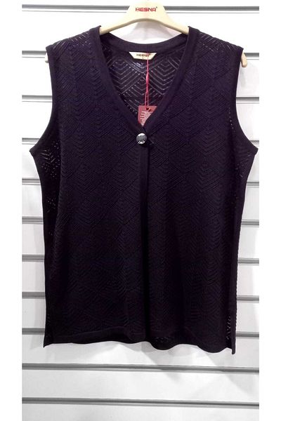 HESNA Large Size Knitwear Vest