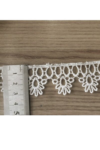 DUAYEN Güpür Dantel Kenar Tepe Desen 8 Metre