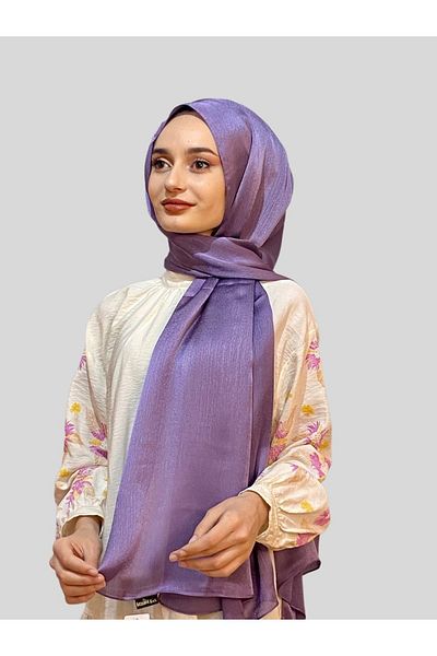 şehri şal İpekyolu Scarf Şehr-i Şal Dark Lilac Idol Janjan Shawl