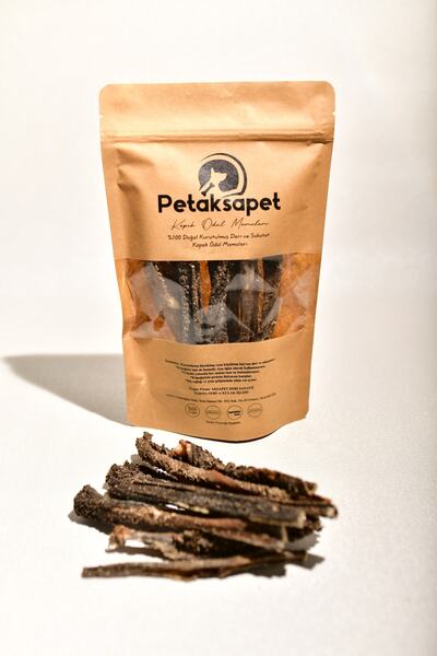 PETAKSAPET Kuzu Işkembe %100 Doğal Köpek Ödül Maması 10 Adet