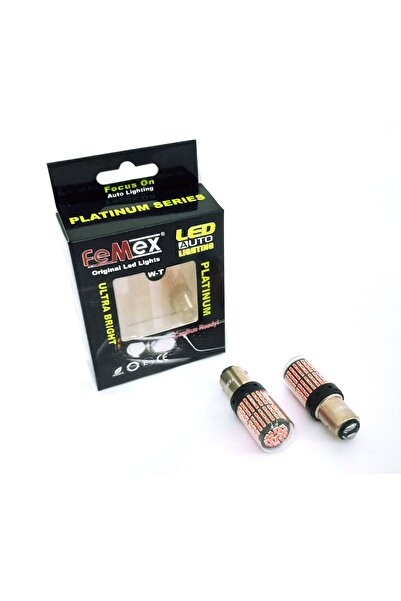 FEMEX Platinum P21w 1157 Led Aydınlatma Ampul 1016 Duy Çift Duy Parlak Kırmızı
