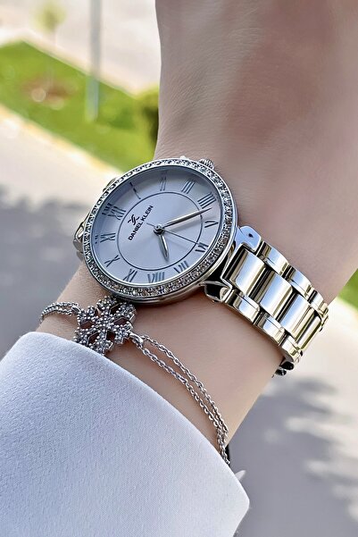 Daniel Klein Modern Thin Case Women's Wristwatch and Bracelet