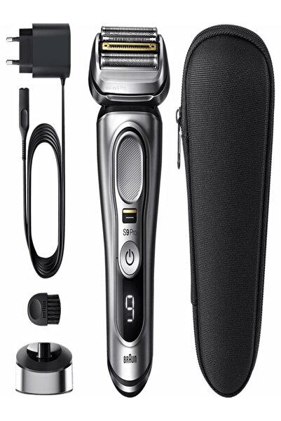 Braun Şarjlı Tıraş Makinesi + Seyahat Kabı Gümüş/siyah 3d 360°