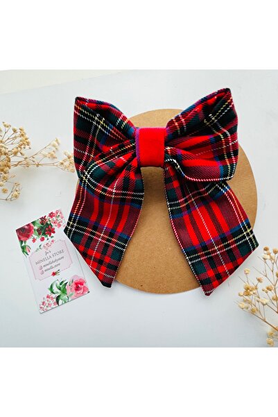 MİNELLASTORE Kadın Ekose Toka Otomatik Klipsli