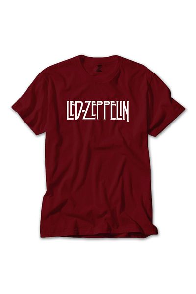 Z zepplin Κόκκινο μπλουζάκι με λογότυπο Led Zeppelin
