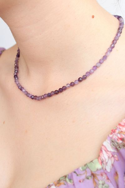Crystalclem Amethyst Natural Stone Necklace