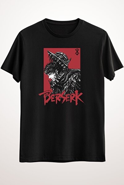 GreenMint Unısex Siyah Berserk Gust T-shirt,anime Japanese Shirt,manga - Ds2155