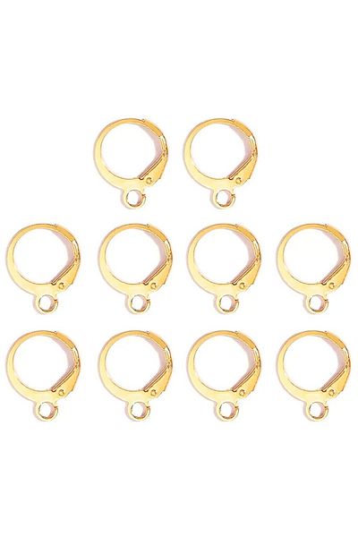 yiğit aksesuar Earring Hook Moon Hook 40 Pieces