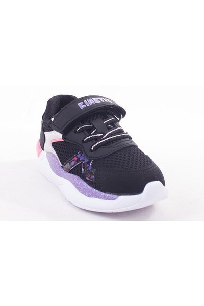 Kinetix Pantofi sport ortopedici zilnici pentru fete Pender Black Liliac