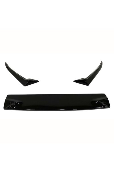 MKG Vw Golf 6 R Ön Lip Piona Black 3 Prç Abs Plastik 2008 - 2012 Uyumlu