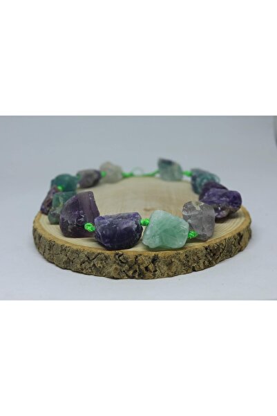 Yasamtohumu سلسلة قطع حجر الفلوريت الخام (19490)