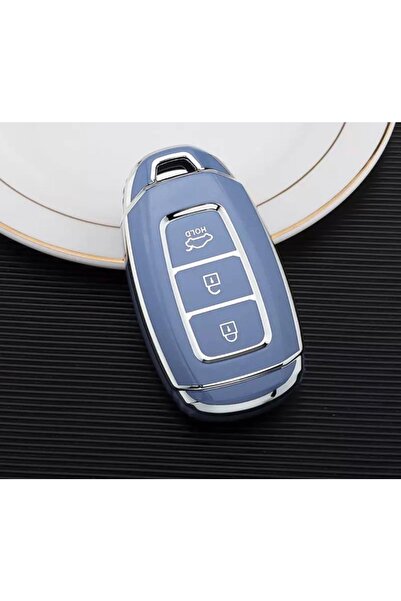 AYZ GARAGE Hyundai Tpu Material Blue Key Case