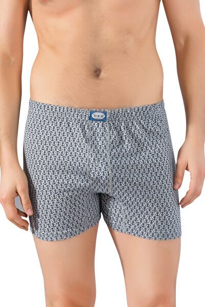 LÜXDRM Οικονομικό πακέτο 5 100% βαμβακερό κουμπιά με μικτό σχέδιο χτενισμένο βαμβακερό ανδρικό μποξεράκι