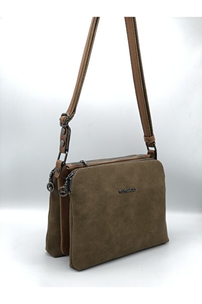 mıchael polo 3 Fermuarlı Iç Ceple Bayan Omuz Çantası