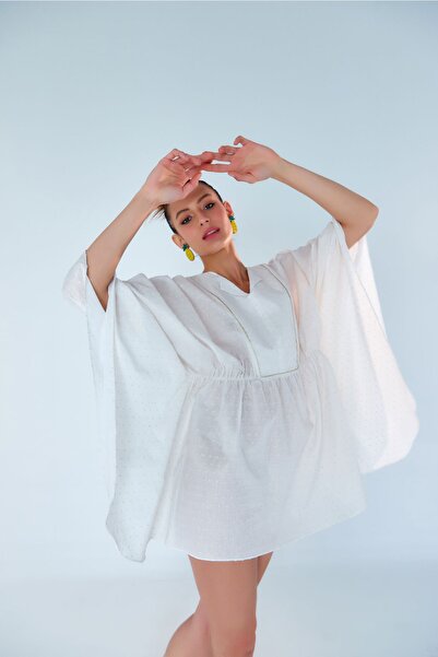 zau Nereid Kısa Kimono Beyaz