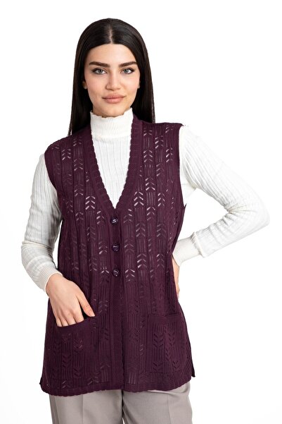 Nacar Anneler Günü Düğmeli Mevsimlik Merserize Rolax Anne Yelek