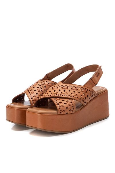 CARMELA Sandalette - Braun - Keilabsatz