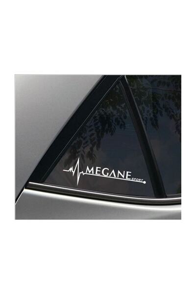 Bak Karıştır Megane Sport Nabız Sticker 2 Adet 20x7 Cm Beyaz Renk
