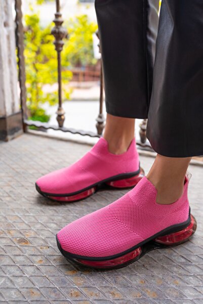 ANGELİNA JONES Ciera Kadin Pembe Trıko Sneakers