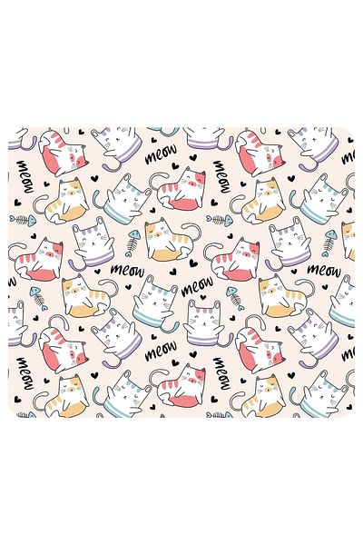 MAĞAZA DEPOM Подложка за мишка Little Cats Meow - квадратен принт