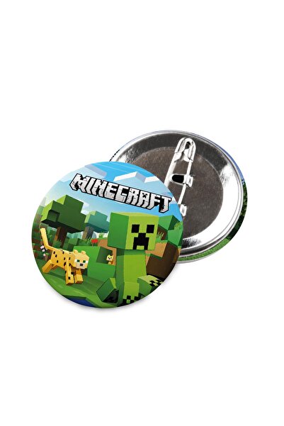 Masal Şekerleme Küçük Boy Minecraft Yaka Ve Çanta Rozet