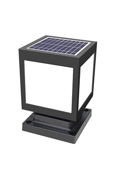 Forlife 30 Watt Solar Set Duvar Üstü Ayaklı Dekoratif Küp Armatür (BEYAZ İŞIK)
