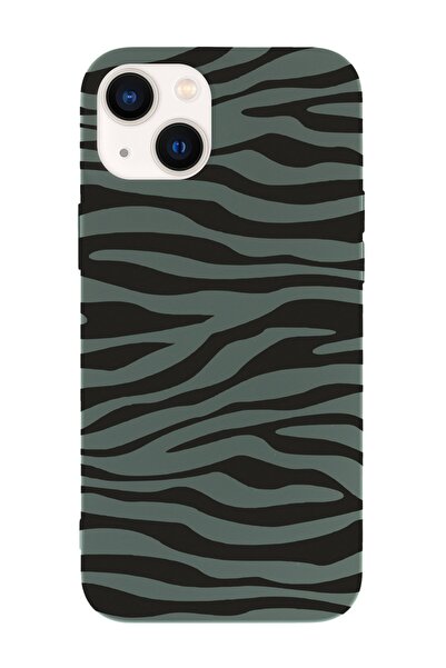 shoptocase Iphone 13 Uyumlu Yan Zebra Tasarımlı Lasman Telefon Kılıfı