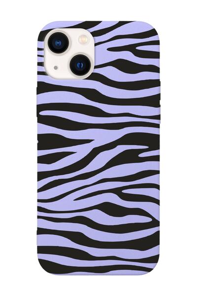 shoptocase Iphone 13 Uyumlu Yan Zebra Tasarımlı Lasman Telefon Kılıfı
