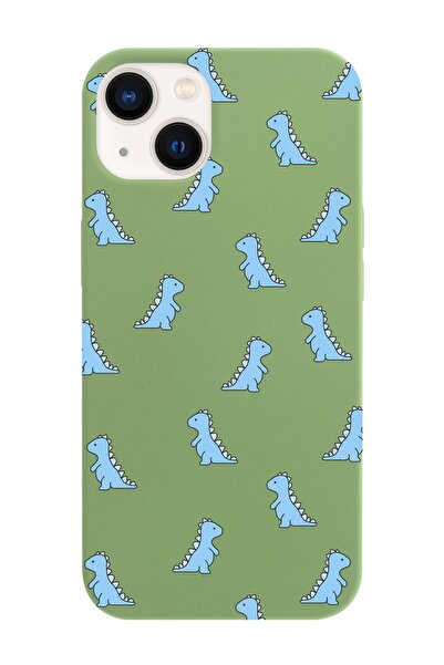 shoptocase Iphone 13 Uyumlu Mavi Ejderha Tasarımlı Lasman Telefon Kılıfı