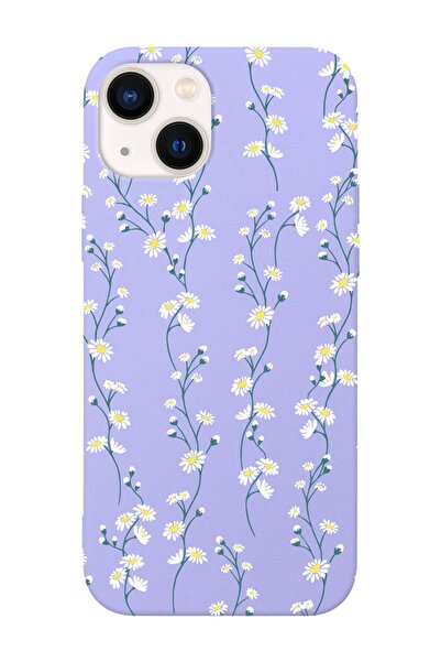 shoptocase Iphone 13 Uyumlu Papatya Sarmaşığı Tasarımlı Lasman Telefon Kılıfı