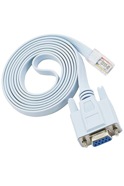 aogo Rj45 - Db9 Rollover Konsol Kablosu, Rj45 Erkek - Rs232 Dişi Cisco Kablo ...