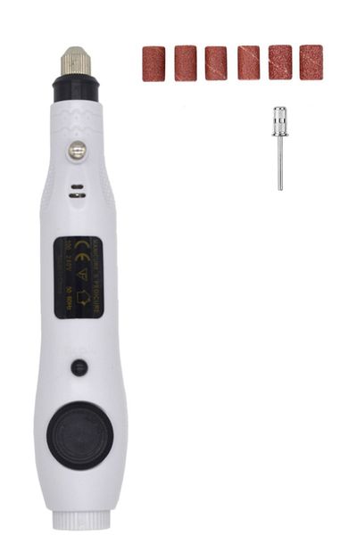 Beauty Box Nail File Machine Permanent Nail Polish Remover Callus Cleaner Manicure Pedicure Prosthetic Nail White Color
