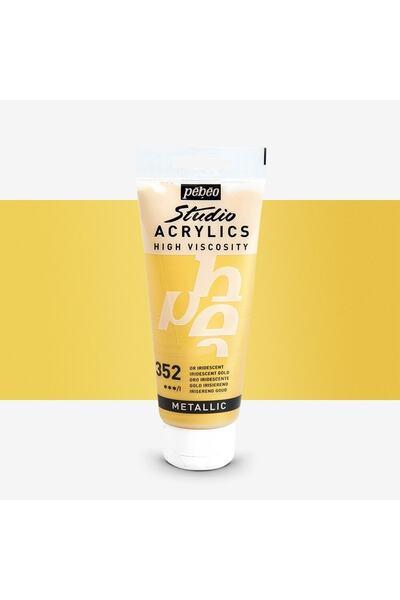 Pebeo Akrilik Boya Studio 100ml Iridescent Precious Gold 350