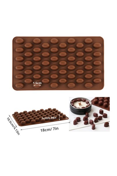 Getshopmini Coffee Beans Model Chocolate Silicone Mold