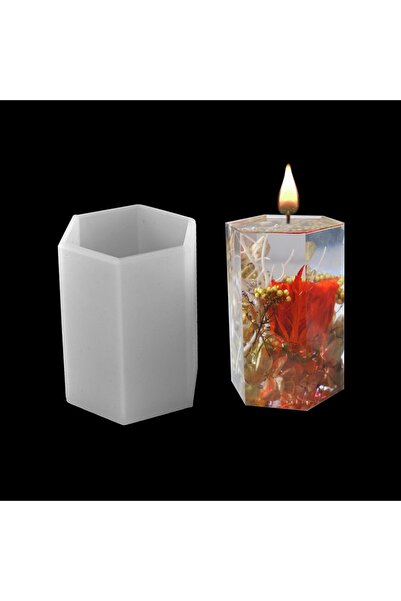 Getshopmini Küçük Altıgen Epoksi Ve Mum Kalıbı
