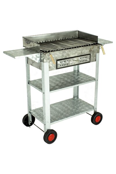 METEHAN MANGAL SOBA Battal Boy Çekmeceli Pervazlı Lama Izgaralı Kanatlı Krom ...