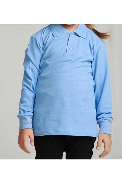 FERRY BUTİK Unisex tričko Polo s dlouhým rukávem a výstřihem