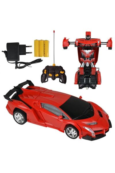matchbang Şarjlı Uzaktan Kumandalı Oyuncak Araba Otomatik Dönüşen Robot