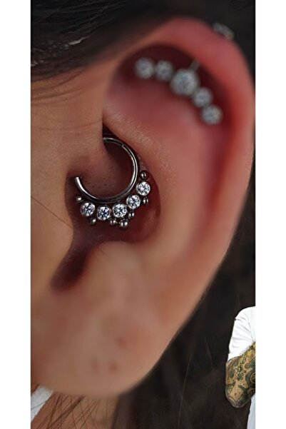 Arescollection Cerrahi Çelik Septum Daith Kıkırdak Piercing
