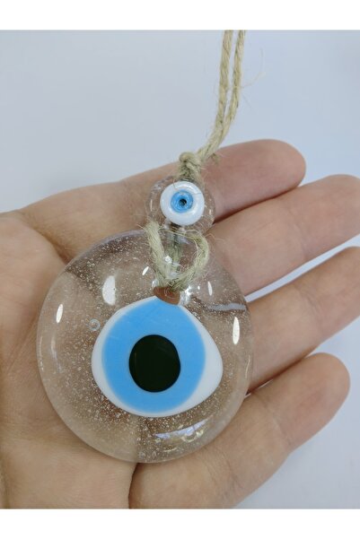 Transparent Glass Evil Eye Beads Handmade Wall Decor Souvenirs