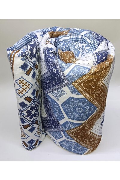 abnturk Tek Kişilik Cotton Pike,yaz Yorganı 215x155cm Yatak Örtüsü Renk Desen...