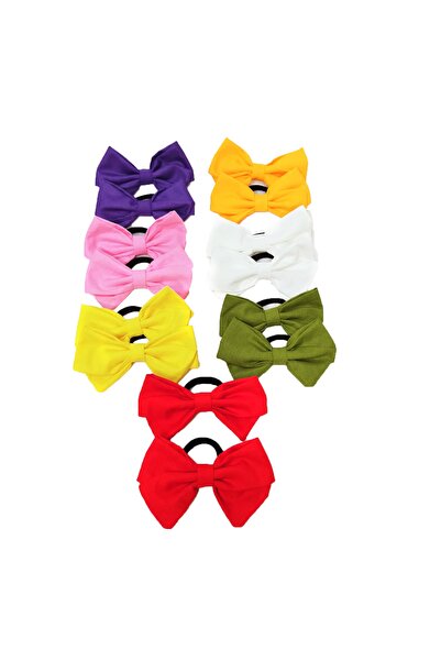 Angels' Collection Elastic Bow Buckle 14 Pack (7 Colors)