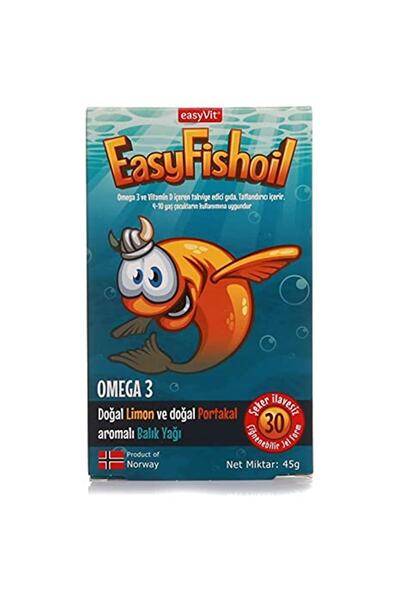 EASYVİT Easyfishoil Omega 3 30 Çiğnenebilir Jel Tb