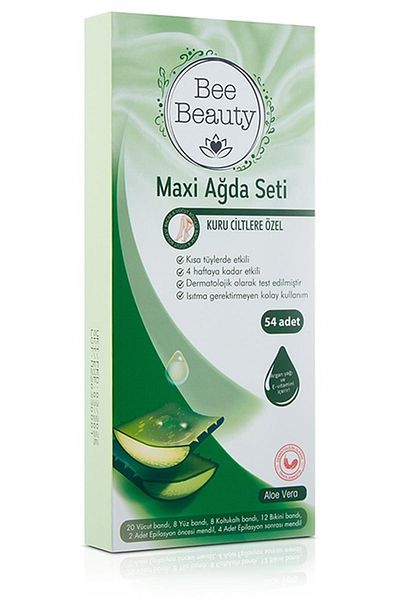 Bee Beauty Maxi Waxing Set Aloe Vera 54 Pieces
