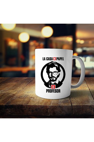 TİGREMUGCUP مج مطبوع عليه شخصية البروفيسور لا كاسا دي بابيل V2