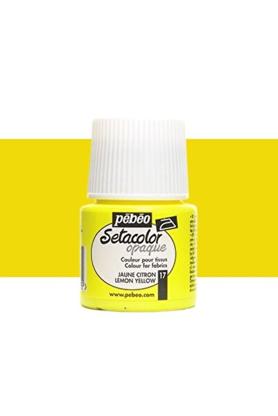 Pebeo Setacolor Opaque Kumaş Boyası (opak) 45ml Lemon Yellow 17