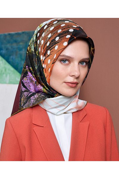 Aker 90x90 Silk Crepe Satin