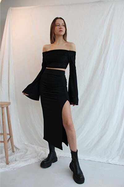 Look Kadıköy Fustă cu fante