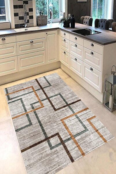 Genel Markalar STYLE HOME Dijital Baskı Kaymaz Tabanlı Yıkanabilir Salon Halı...