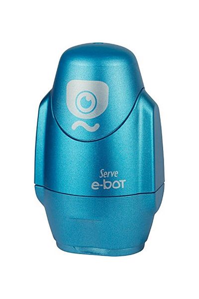 Serve Creion unic E-bot albastru metalic cu gumă